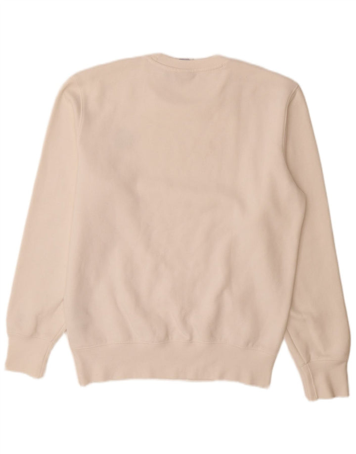 Champion Herre Sweatshirt Jumper Lille Hvid Bomuld