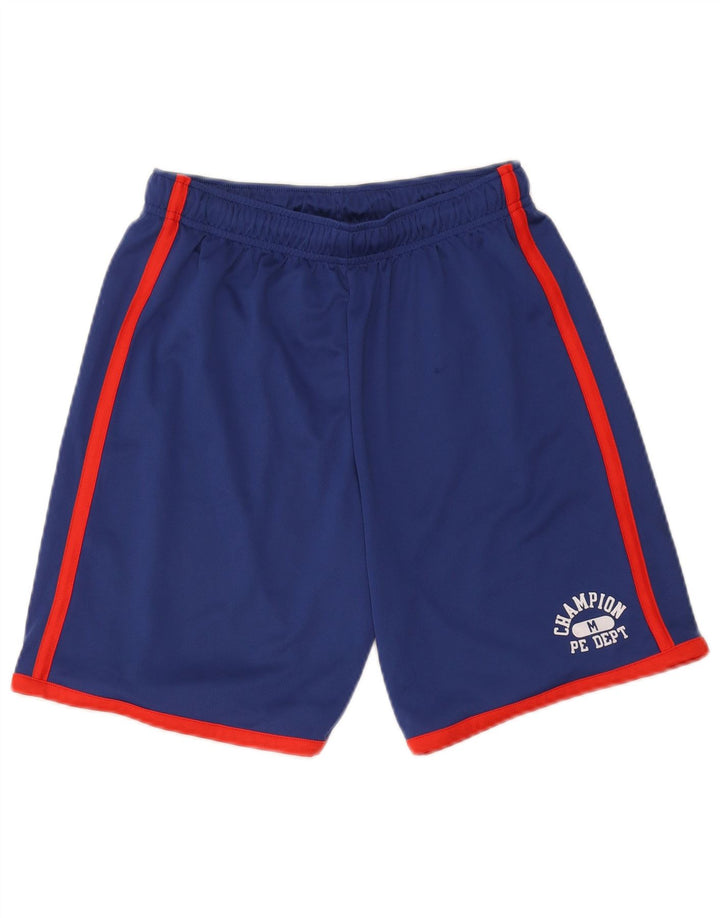 Champion Boys Sports Shorts 11-12 år Large Blue Colourblock Polyester