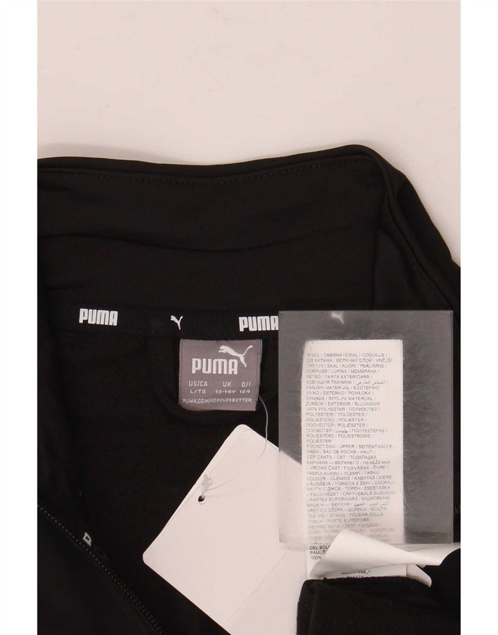 Puma Træningsdragt Topjakke til drenge 13-14 år Sort Colourblock Polyester