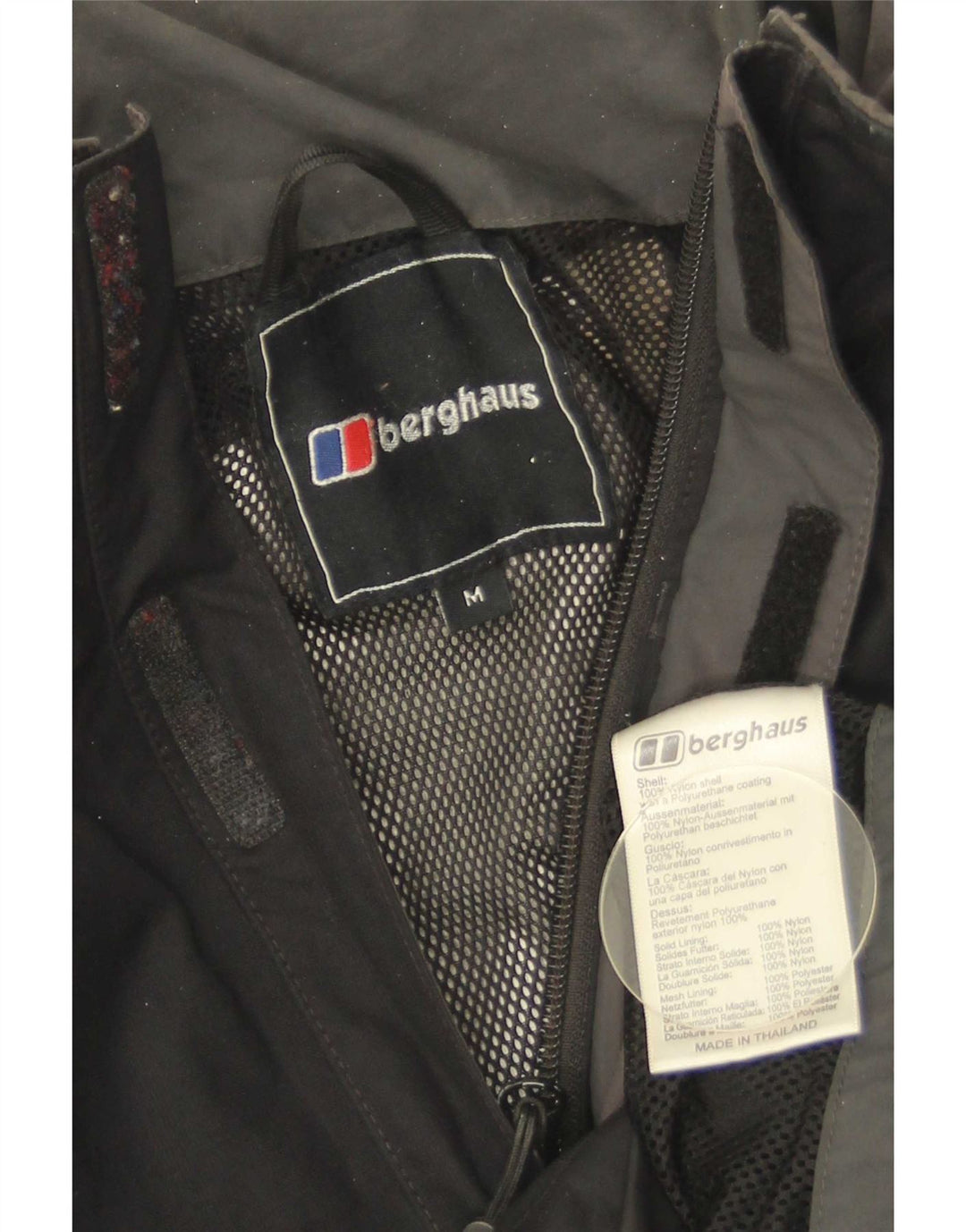 Berghaus Regnjakke til mænd UK 38 Medium Sort Nylon