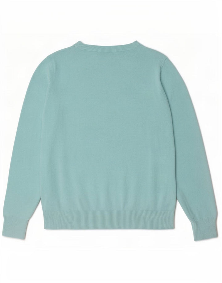 Marks & Spencer Dame sweater med rund hals DK 12 Medium Turkis