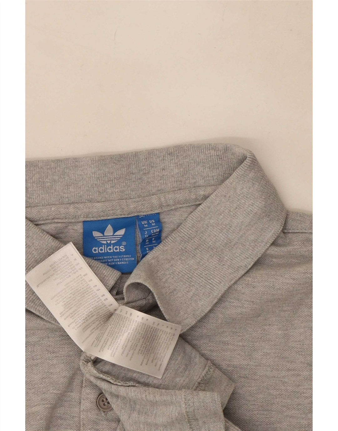 Adidas herre poloshirt mellemgrå bomuld