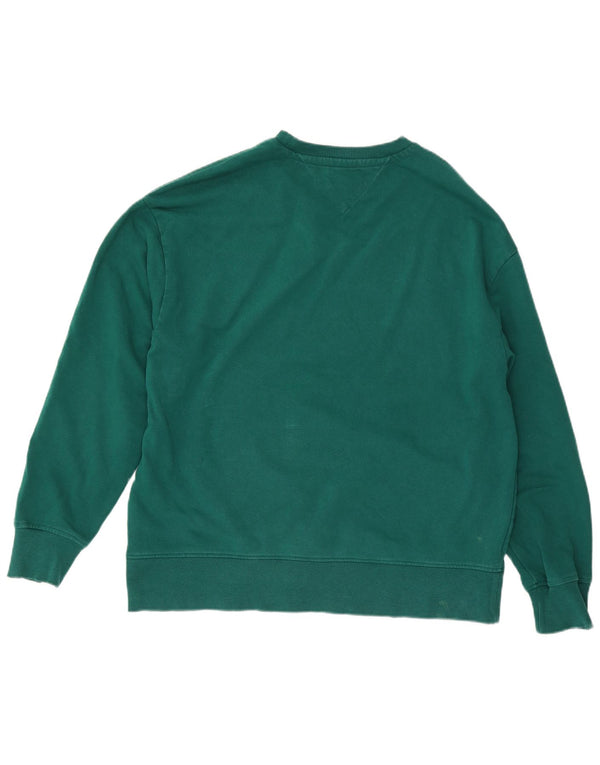 Tommy Hilfiger Herre Grafisk Sweatshirt Jumper XL Grøn Bomuld