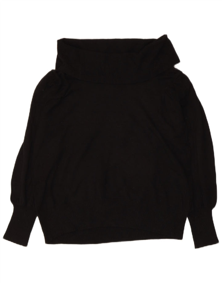MARKS & SPENCER Dame Rullehalstrøje UK 12 Medium Sort