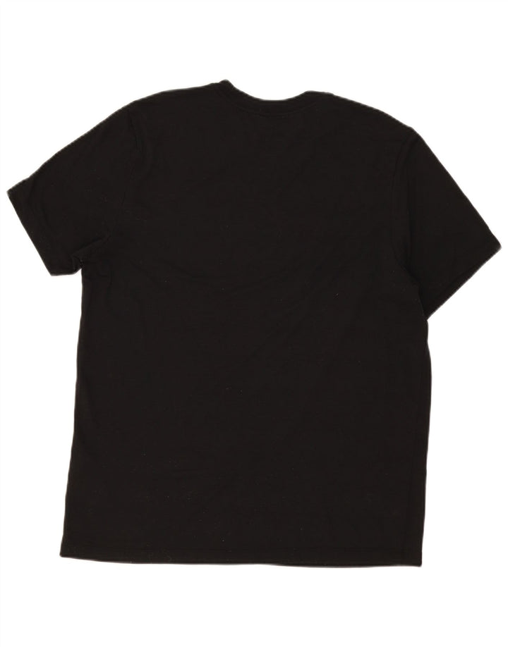 Nike Herre Dri Fit Grafisk T-Shirt Top Stor Sort Polyester