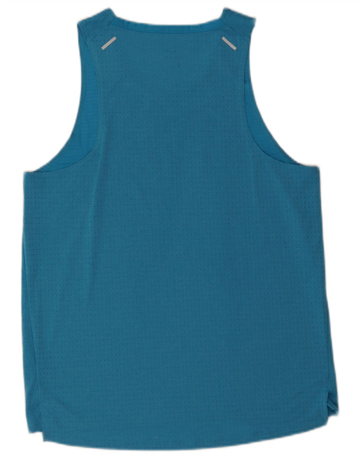 NIKE Herre Dri Fit Grafisk Vest Top Medium Blue