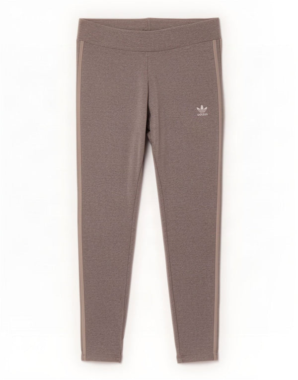 Adidas Dame Leggings UK 20 2XL Grå Flecked Bomuld