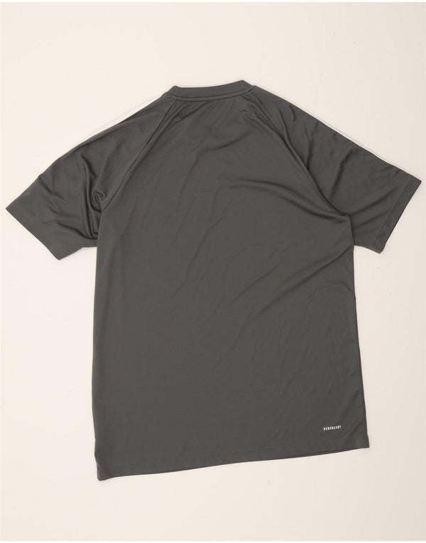 Adidas Mens Aeroready T-Shirt Top Large Grey Polyester