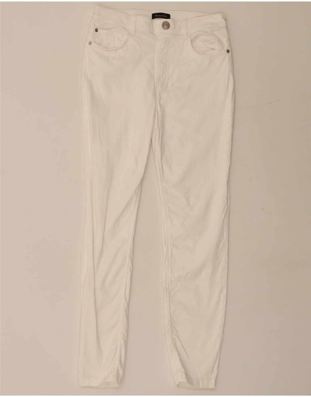 Massimo Dutti Dame Slim Casual Bukser EU 40 Medium W28 L28 Hvid