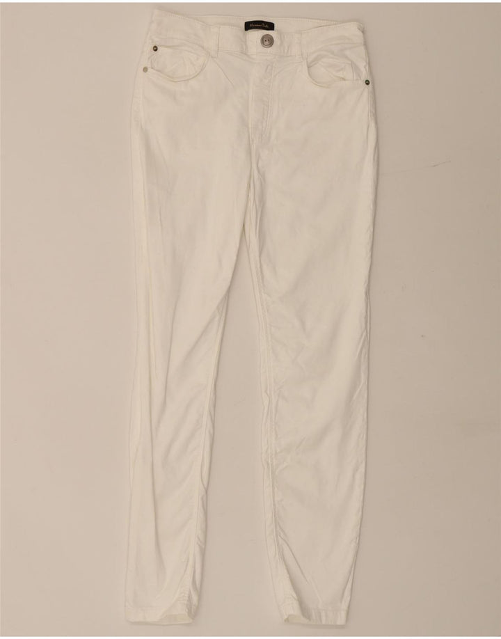 Massimo Dutti Dame Slim Casual Bukser EU 40 Medium W28 L28 Hvid