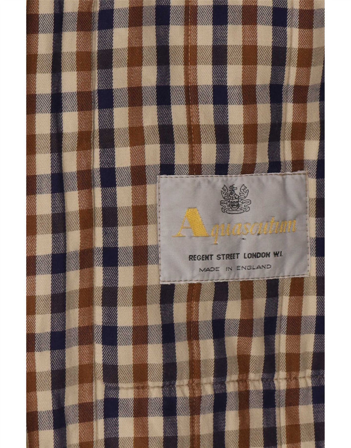 Aquascutum Dame Oversized Polstret Frakke UK 16 Large Beige Polyester