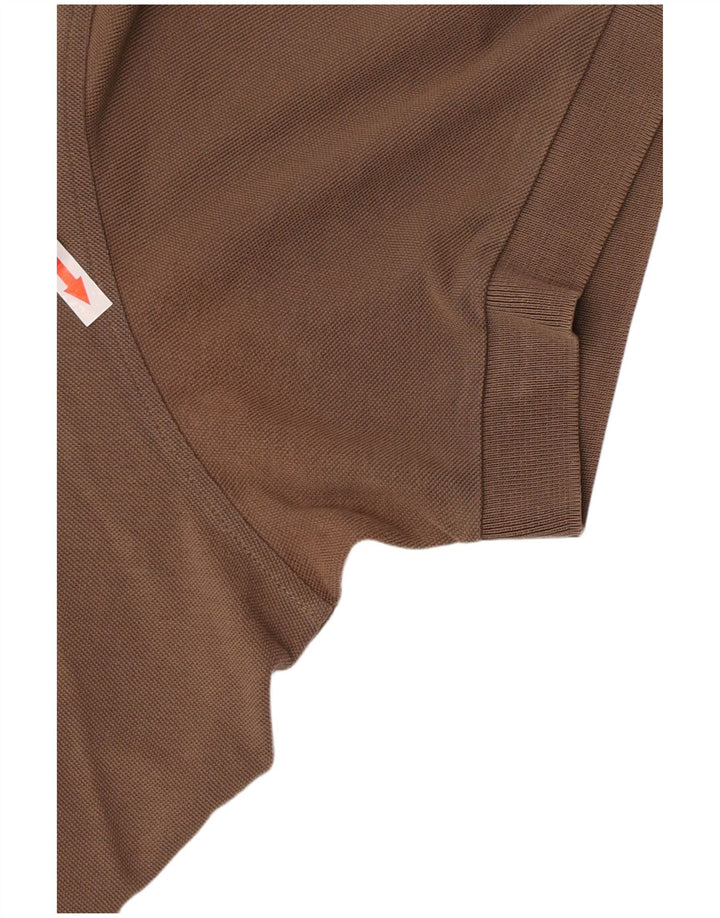 Hugo Boss herre poloshirt lille brun bomuld
