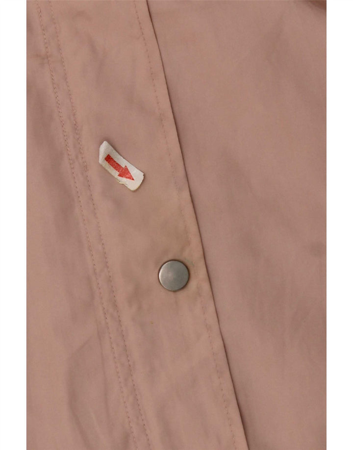 Zara Regnjakke med hætte til kvinder UK 14 Medium Pink Polyester