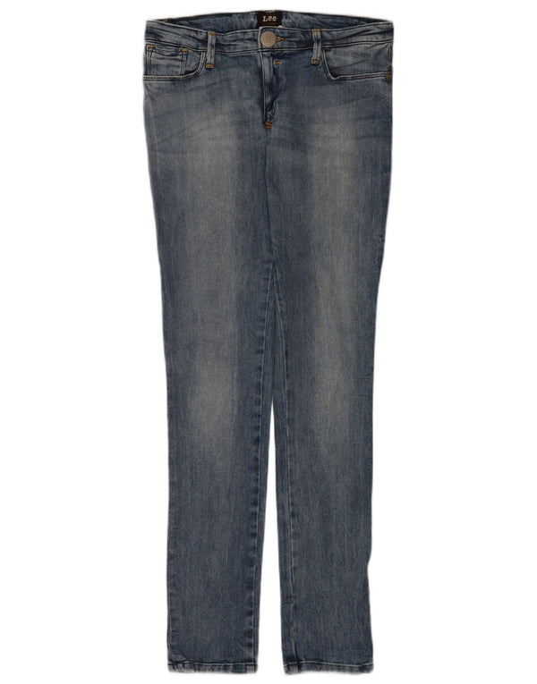 Lee Dame Skinny Jeans med lav talje W28 L34 Blå Bomuld