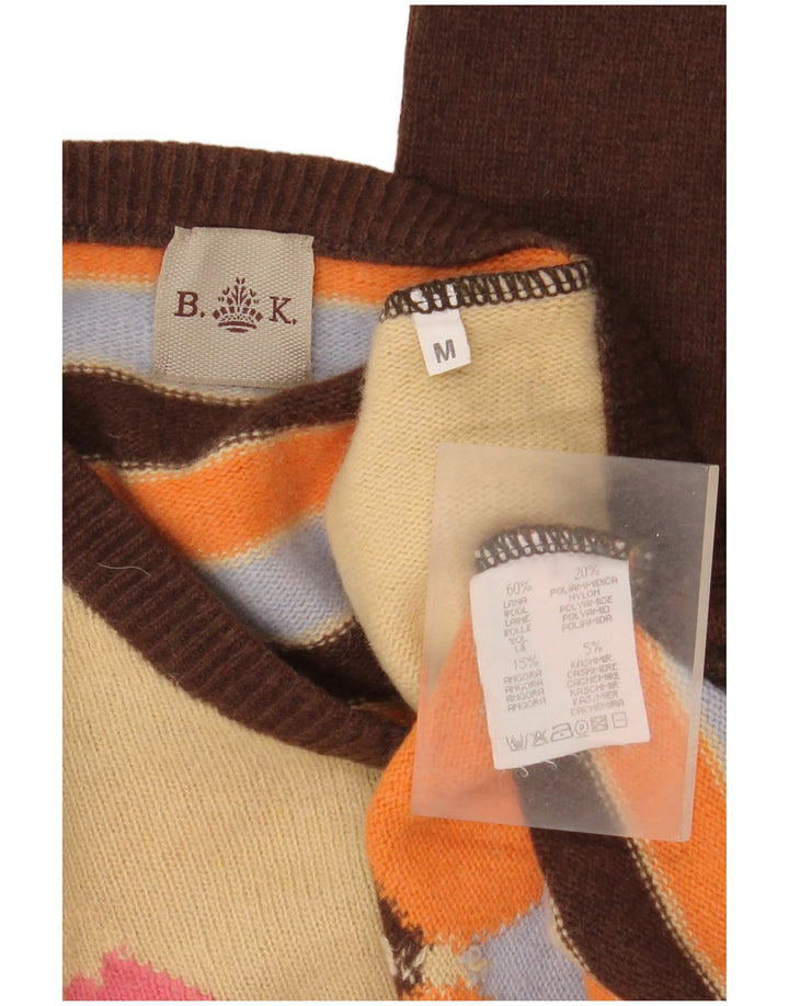 Vintage Herre Medium Multicolored Argyle/Diamond Wool
