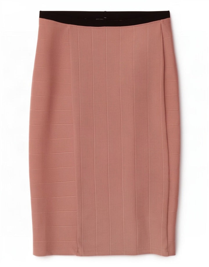 Zara Pencil Skirt til kvinder W26 Small Pink Colourblock