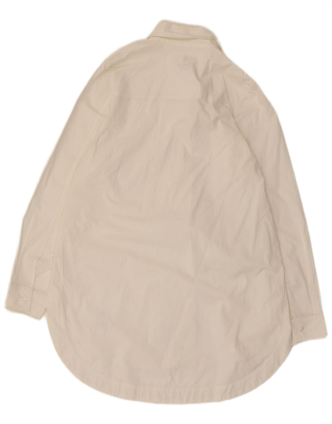 Avirex Dame Longline Shirt Bluse UK 14 Medium Off White