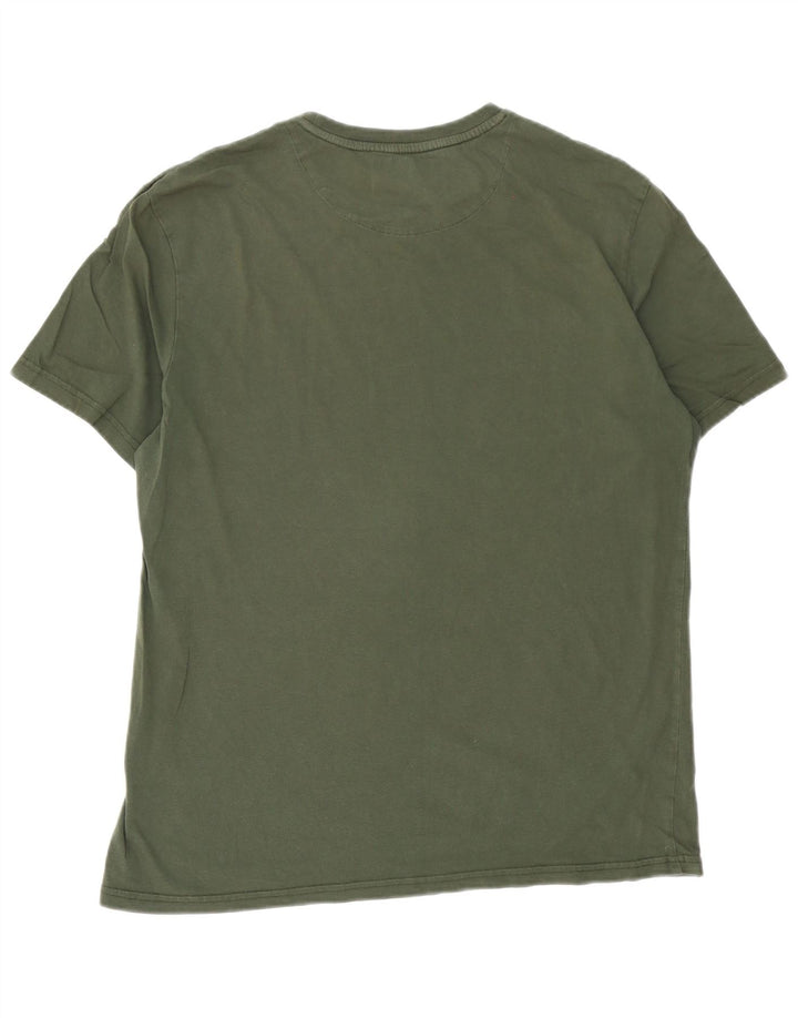 Lyle & Scott Herre T-Shirt Top XL Khaki Bomuld