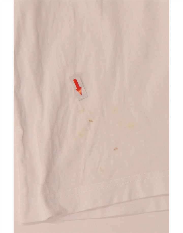 KAPPA Herre T-Shirt Top XL Hvid Bomuld