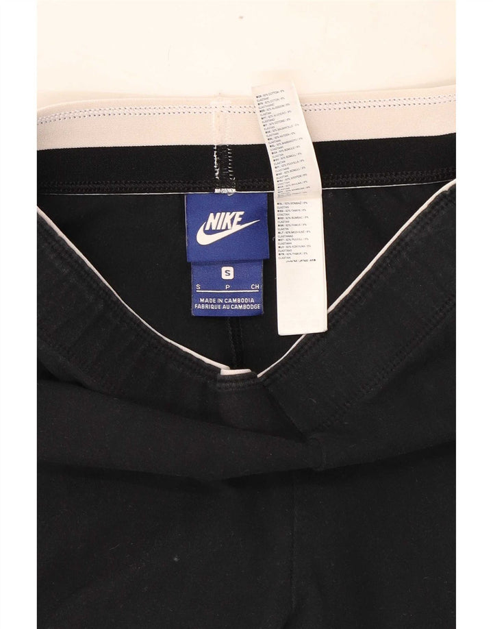 Nike Dame Grafiske Leggings UK 8 Small Black Bomuld
