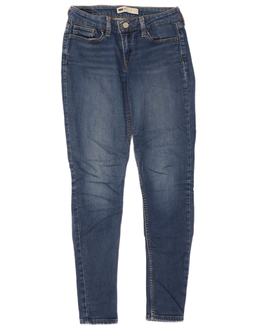 Levi's Dame Skinny Jeans W27 L30 Blå Bomuld
