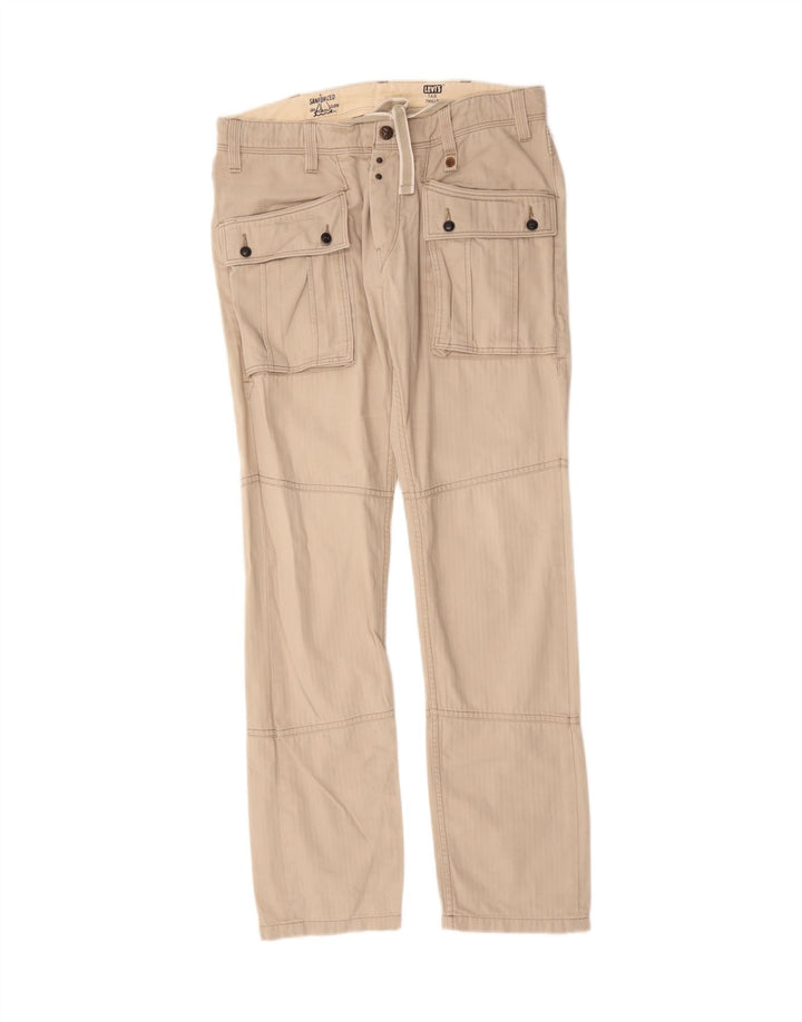 Levi's Straight Cargo-bukser til mænd W33 L34 Beige Bomuld