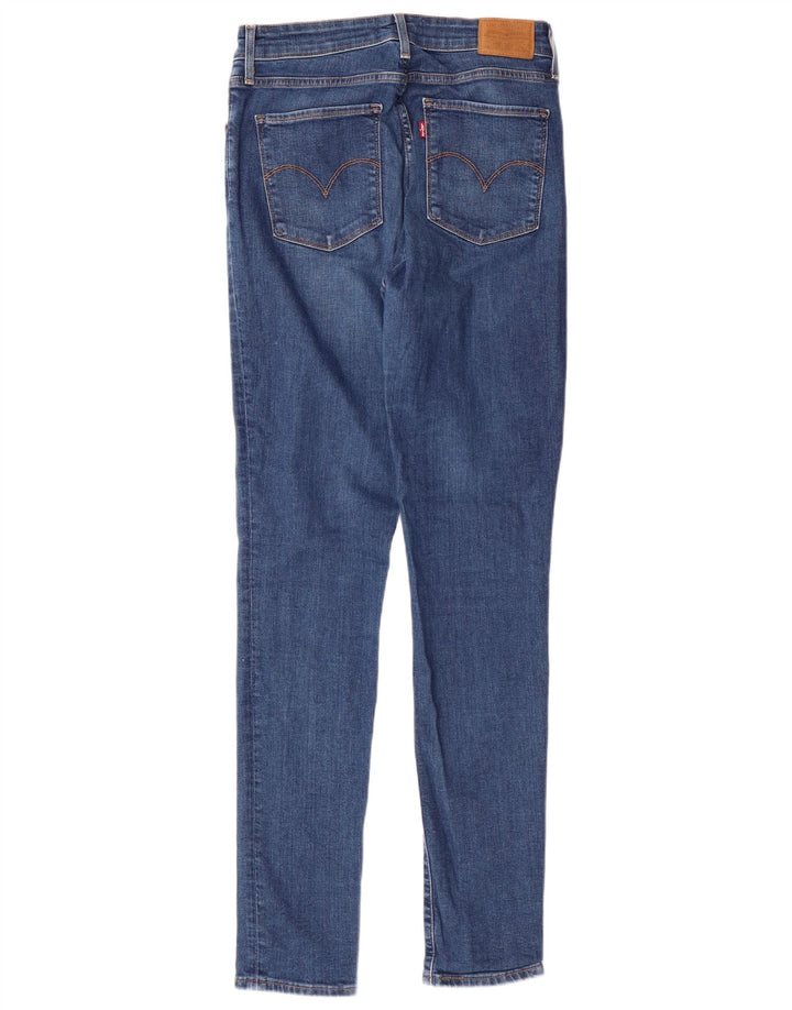 LEVI'S Dame 721 Skinny Jeans med høj talje W30 L32 Blå Bomuld