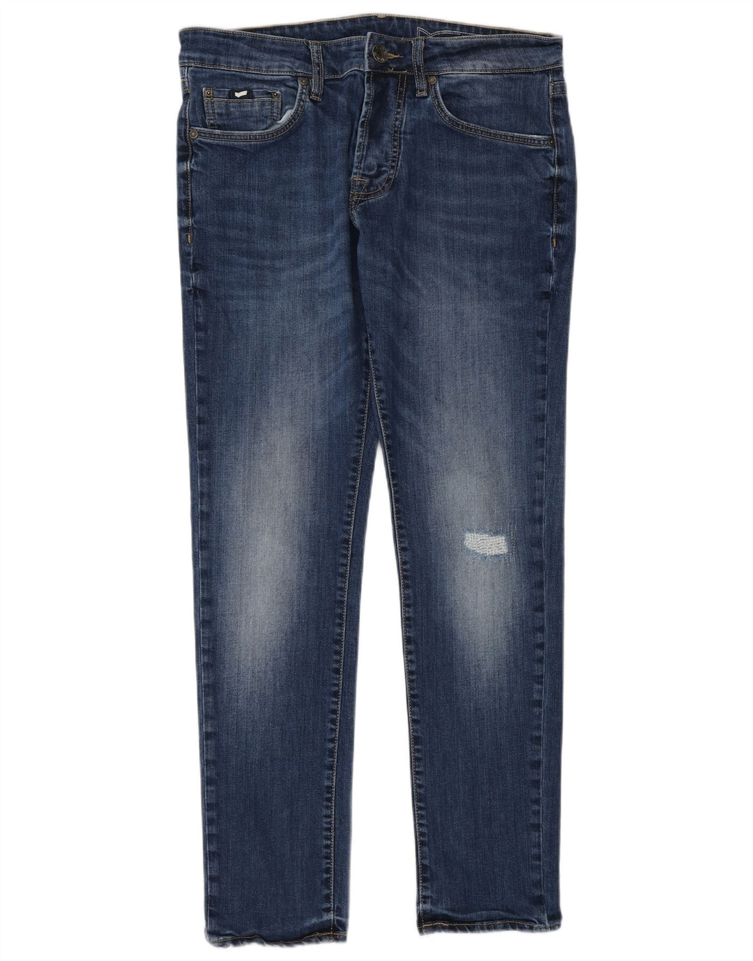 Gap Herre Distressed Slim Jeans W32 L32 Blå Bomuld