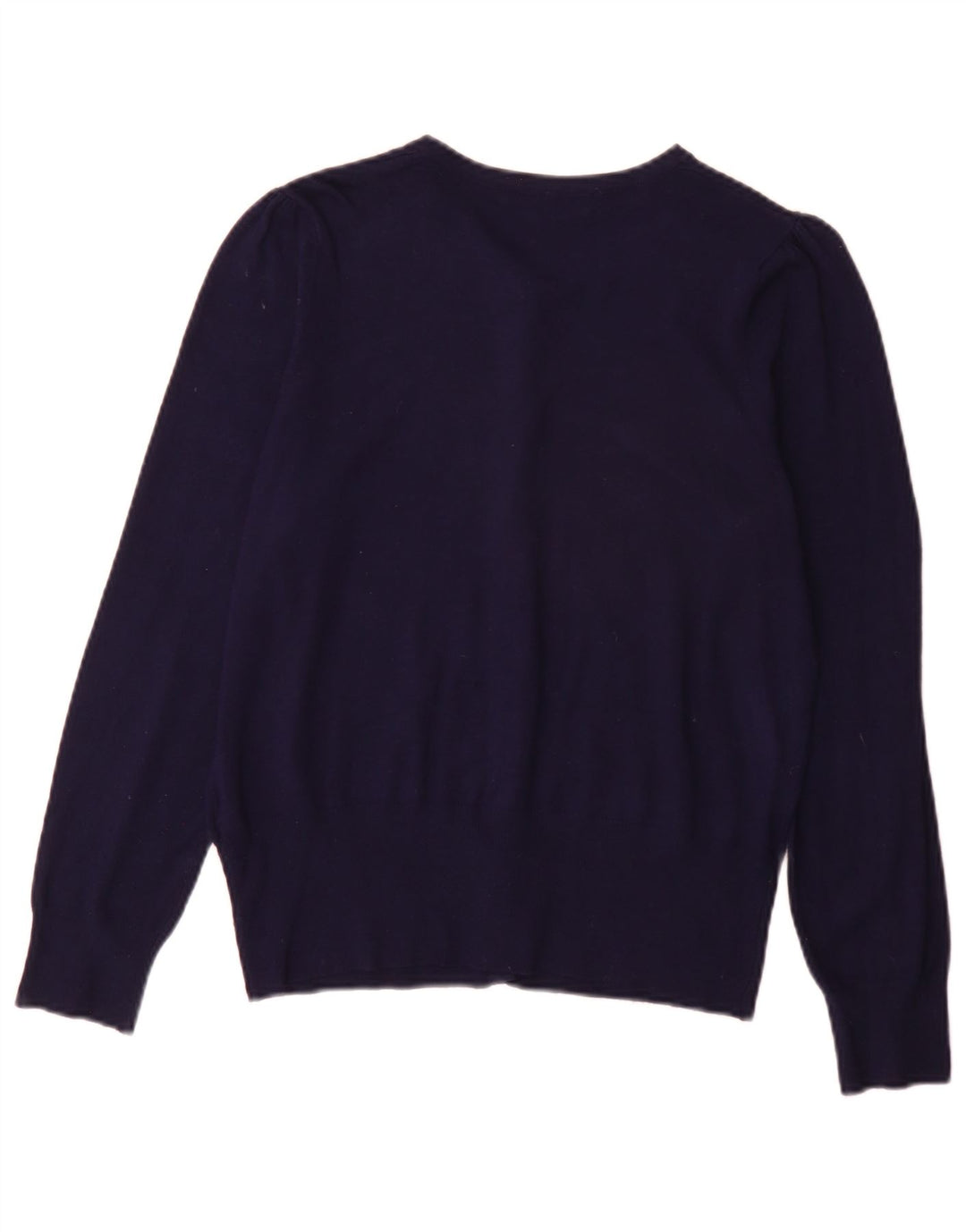 Marks & Spencer Dame Cardigan Sweater UK 14 Large Navy Blue Viscose
