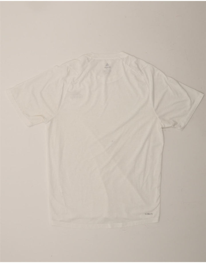 ADIDAS Mens Climalite T-Shirt Top Medium White Vintage Adidas and Second-Hand Adidas from Messina Hembry 