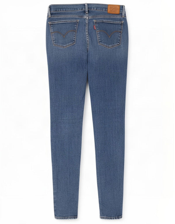 Levi's Womens 710 Super Skinny Jeans W28 L32 Blue Cotton