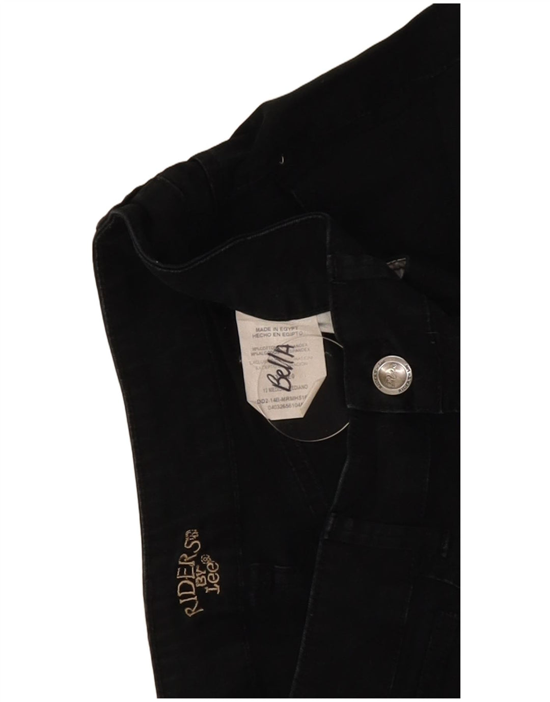 Lee Womens Riders Denim Shorts US 12 Large W30 Black Bomuld