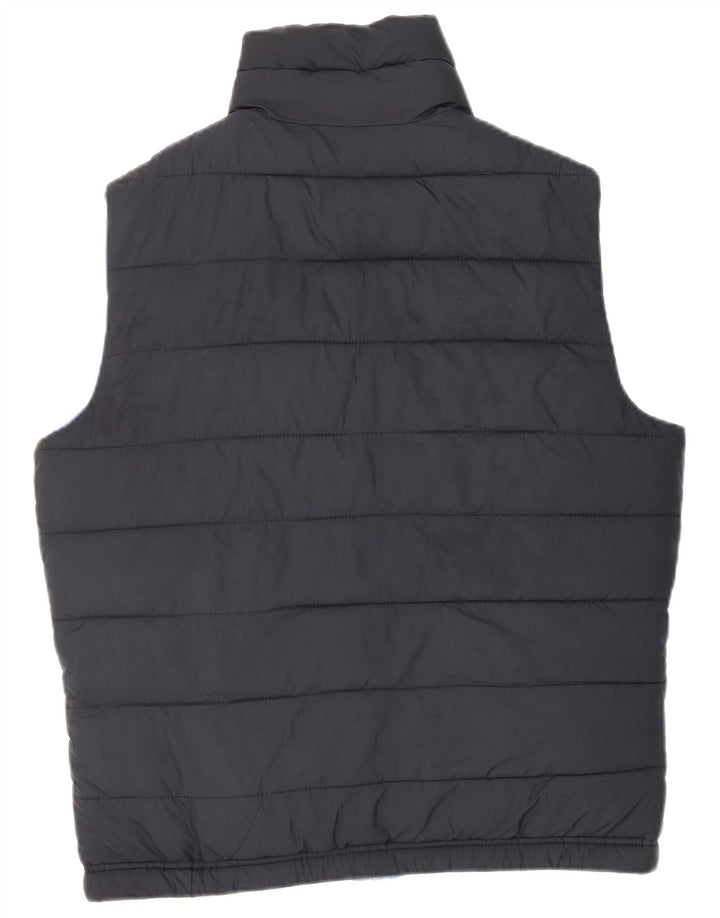 Hollister Herre Vendbar polstret Gilet UK 38 Medium Navy Blue Polyester