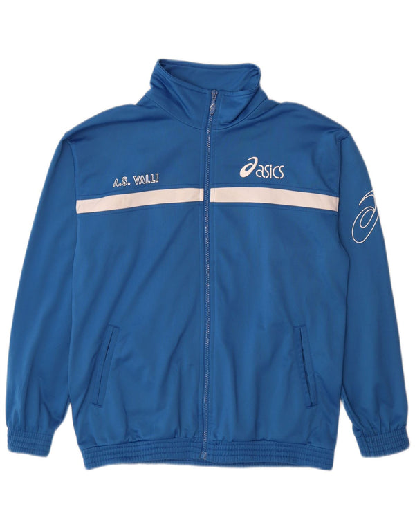 Asics Herre grafisk træningsdragt Topjakke Medium Blue Colourblock Polyester