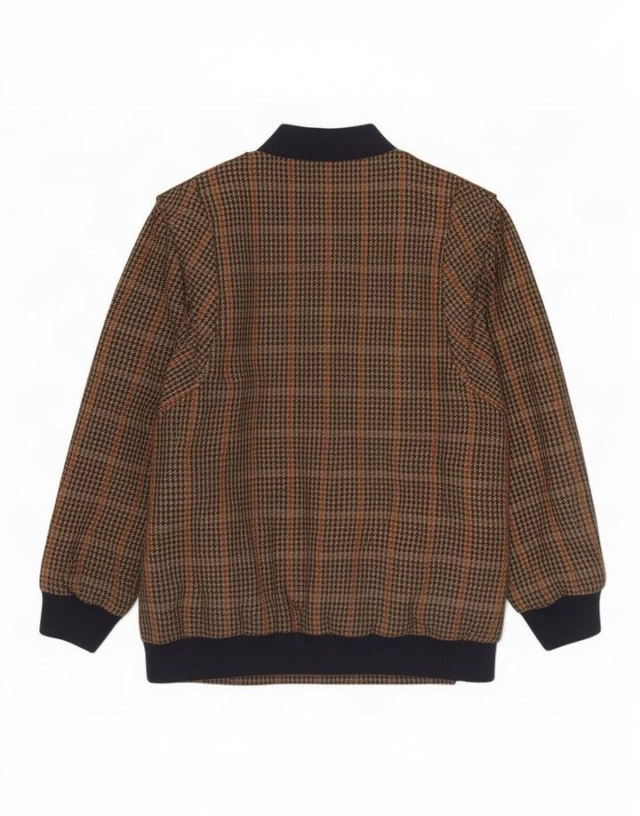 Avoca oversize bomberjakke til kvinder, UK 14 Medium Brown Houndstooth