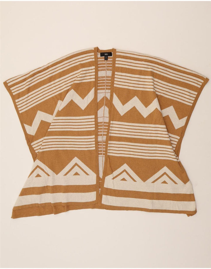 MOSSIMO Womens Poncho Cardigan Sweater UK 10 Small Beige Geometric Vintage Mossimo and Second-Hand Mossimo from Messina Hembry 