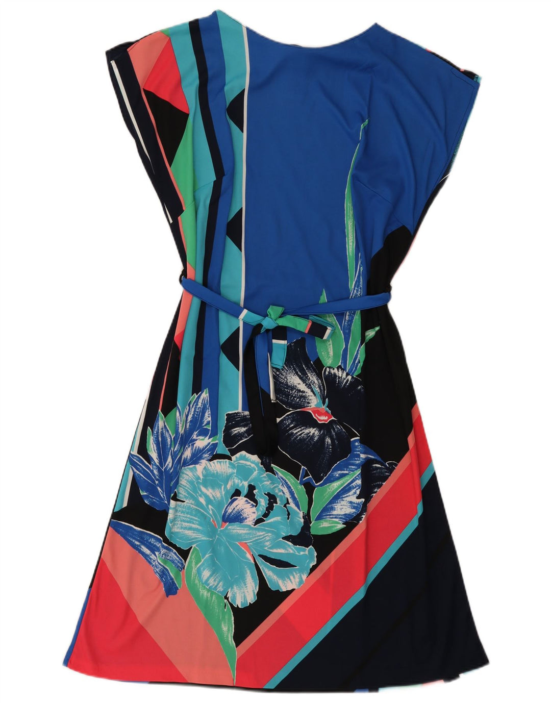C&A Dame A-Line Kjole UK 22 3XL Flerfarvet Floral Polyester