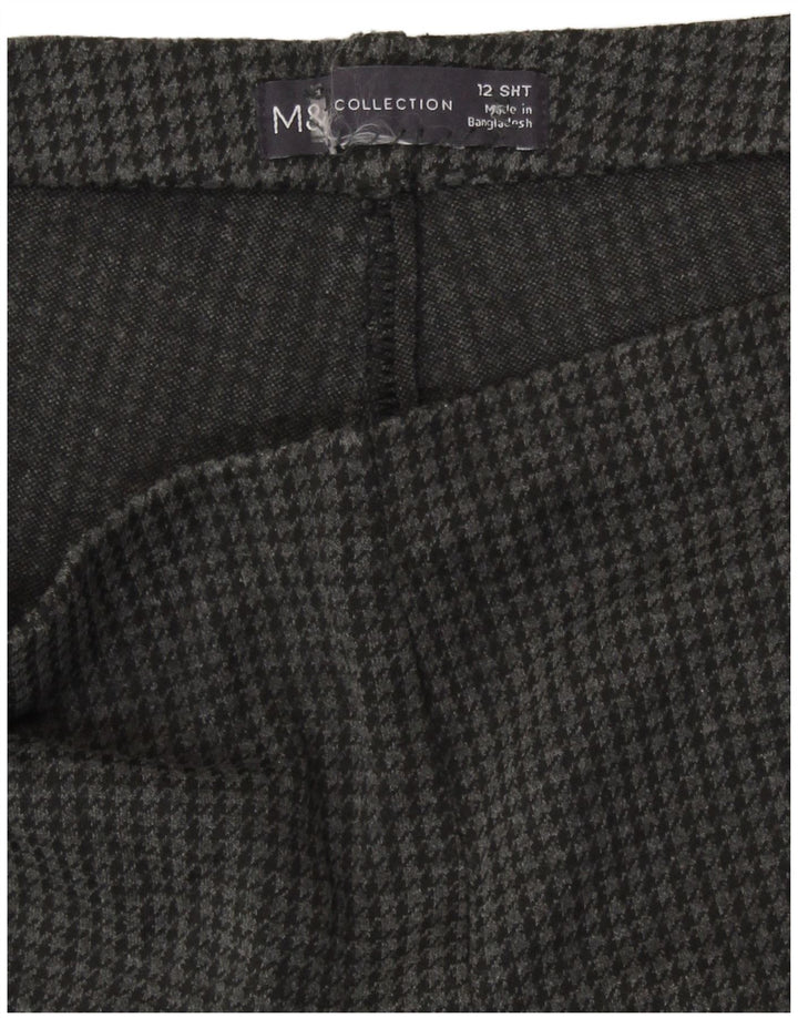 Marks & Spencer Dame Cropped Trousers UK 12 Medium W30 L26 Grå