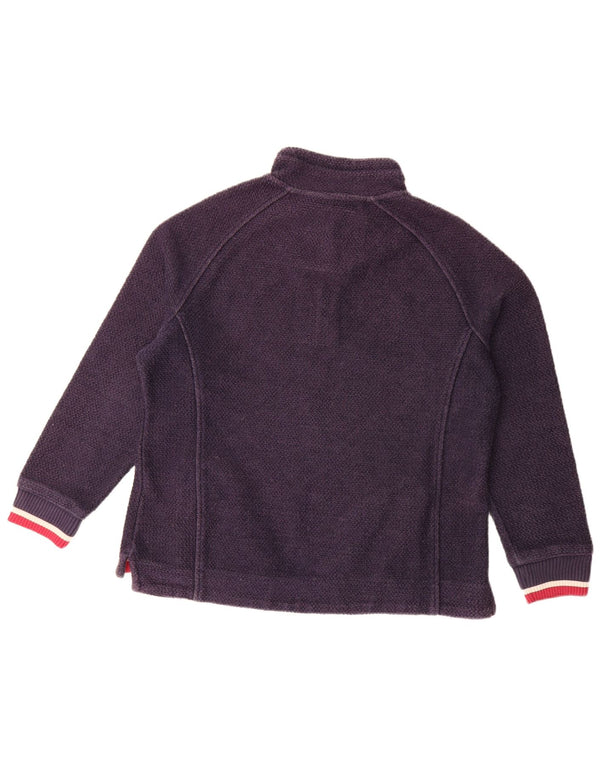 Weird Fish Dame Oversized Zip Neck Jumper Sweater UK 14 Large Purple