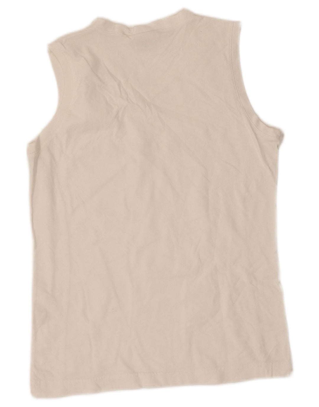 Champion Kvinder Grafisk Vest Top UK 12 Medium Hvid Bomuld