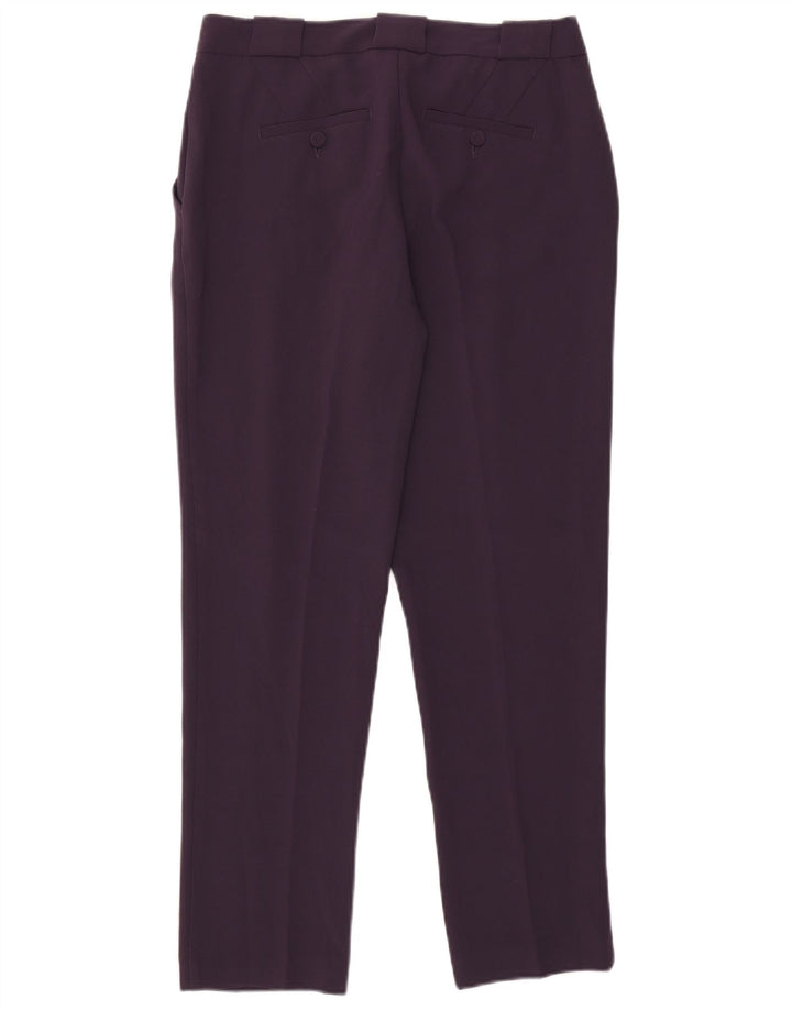Benetton Dame Slim Chino Bukser IT 42 Medium W30 L28 Lilla Polyester