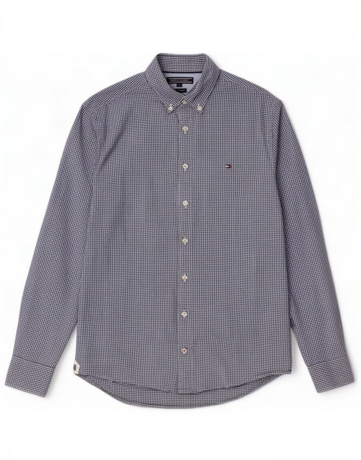 Tommy Hilfiger Herreskjorte Lille marineblå Gingham Bomuld