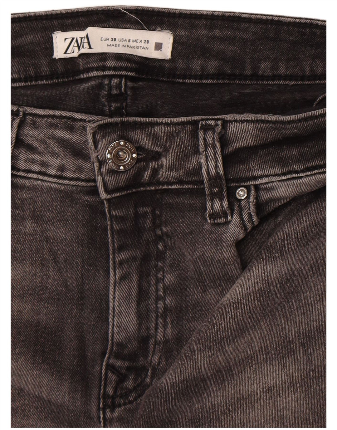 Zara Dame Skinny Jeans EU 38 Small W26 L27 Grå
