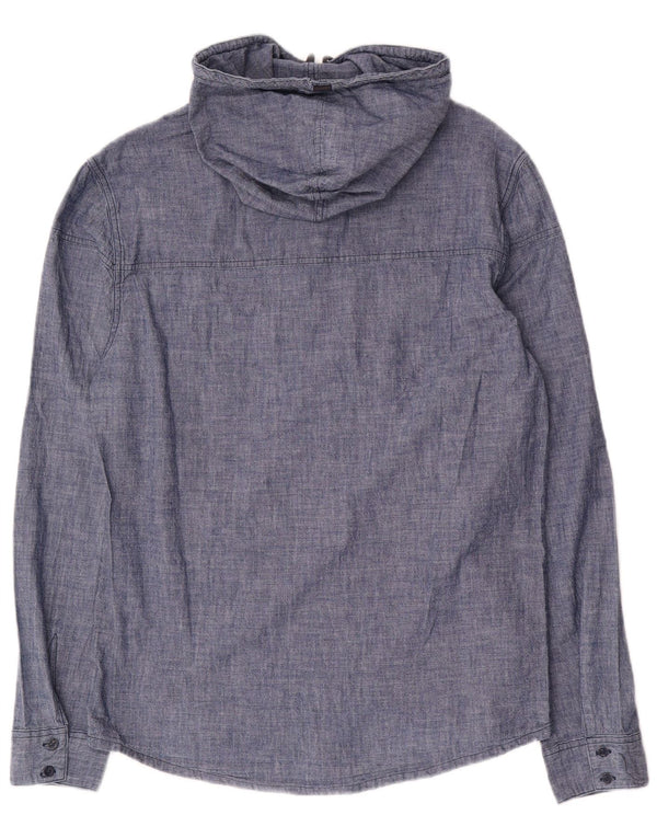 Calvin Klein Jeans Herre Hætteskjorte XL Blå Bomuld