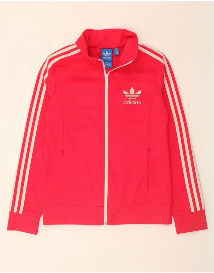 Adidas træningsdragt topjakke til kvinder UK 12 Medium Pink Bomuld
