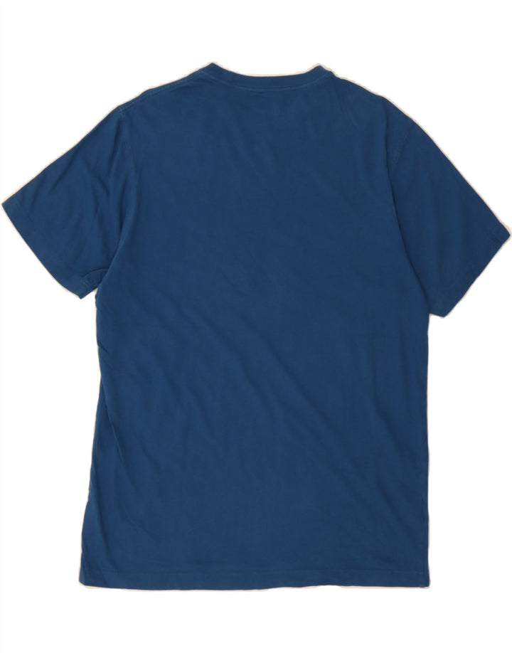 EDDIE BAUER Mens T-Shirt Top Medium Navy Blue Cotton Vintage Eddie Bauer and Second-Hand Eddie Bauer from Messina Hembry 