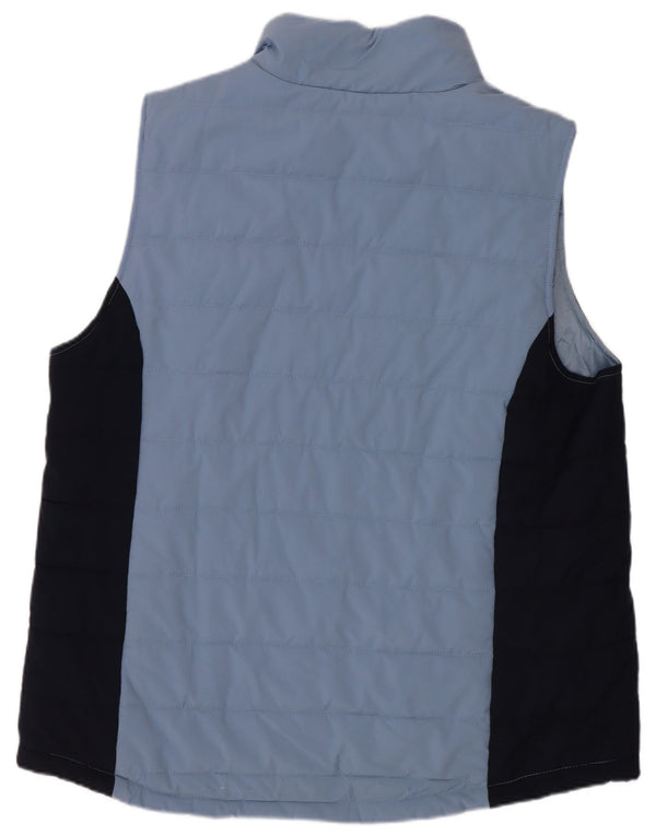 Hurley Mens Polstret Gilet UK 40 Large Blue Colourblock Bomuld
