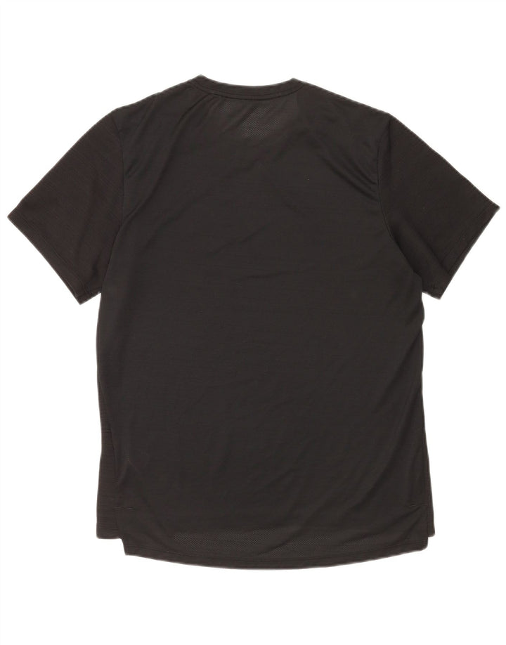Nike Herre Dri Fit T-Shirt Top Medium Sort Nålestribet Polyester