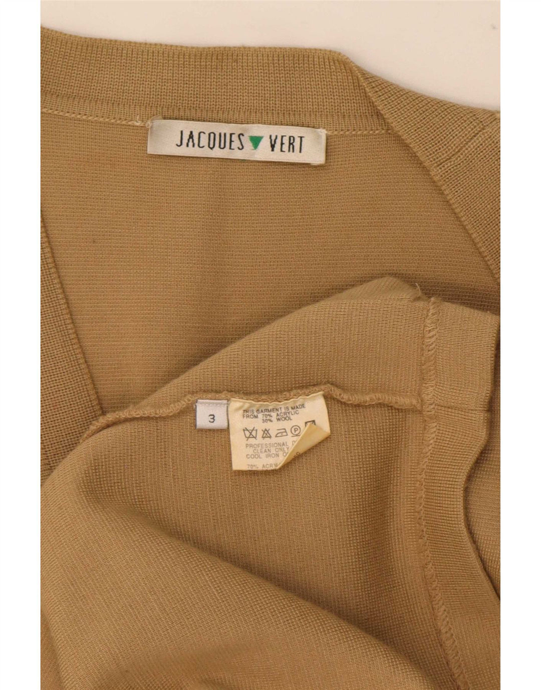 Jaques Vert Dame Longline Cardigan Sweater UK 16 Large Beige