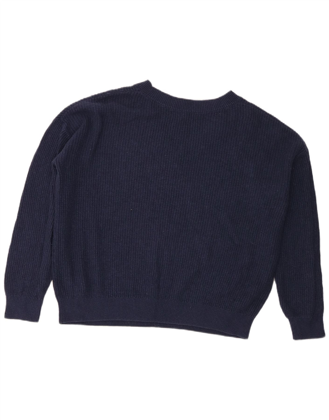 Marks & Spencer Dame V-hals sweater UK 14 Medium Navy Blue